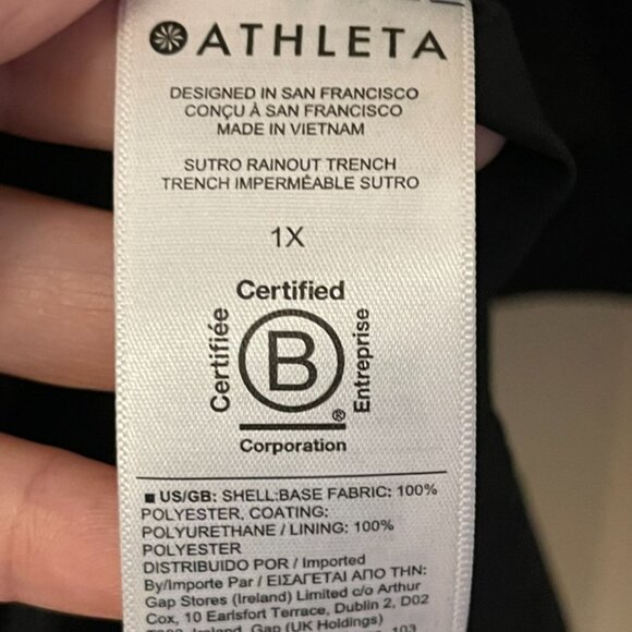 Excellent Athleta Rainout Jacket - 1x - Picture 10 of 14